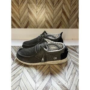 Hey Dude Conrad Stretch Metal Gray Slip On Mens Sneaker Shoes Size 13 Comfort